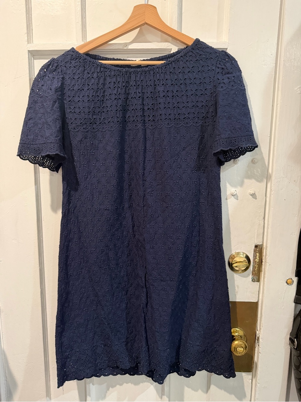 GAP Navy Eyelet Short Dress